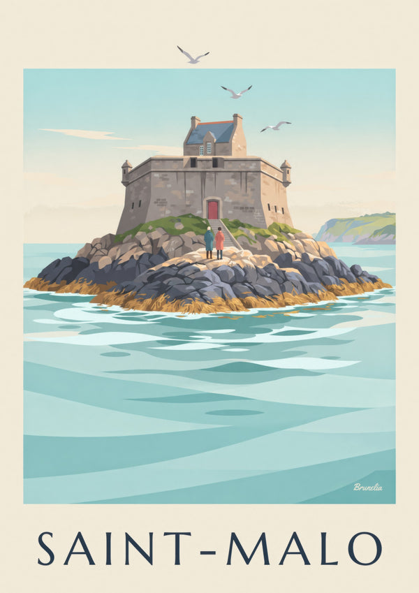Affiche du fort du Petit Bé à Saint-Malo