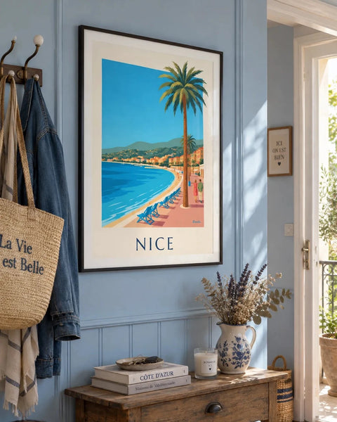 Nice posters: collection poster framed in an interior