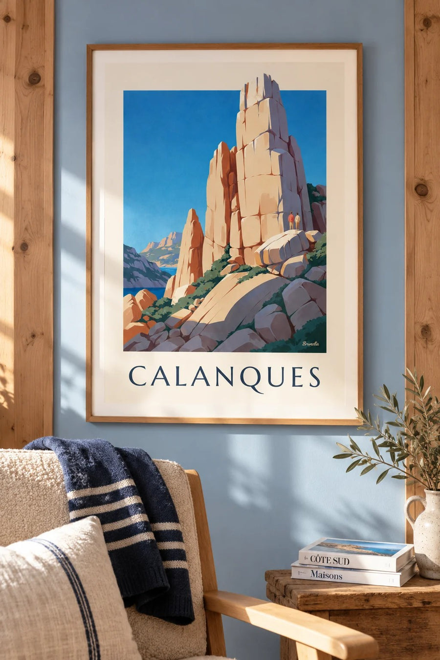 Plakát Grande Candelle, calanques de Sugiton : v rámu na zdi