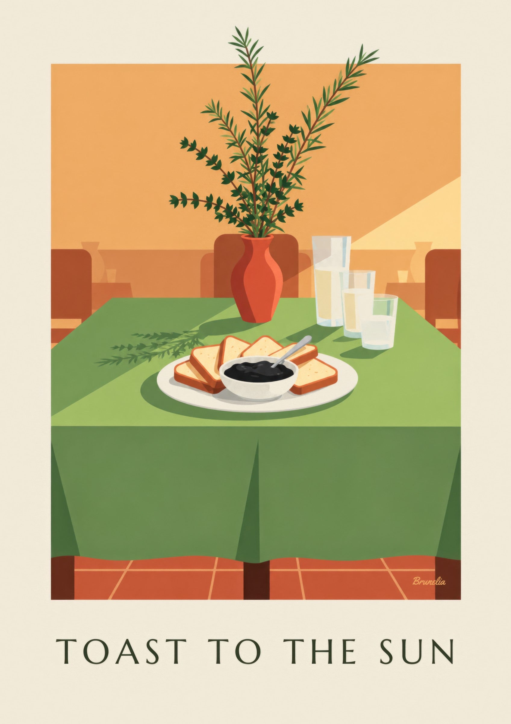 Plakát černé tapenády a toastů k aperitivu: detailní záběr