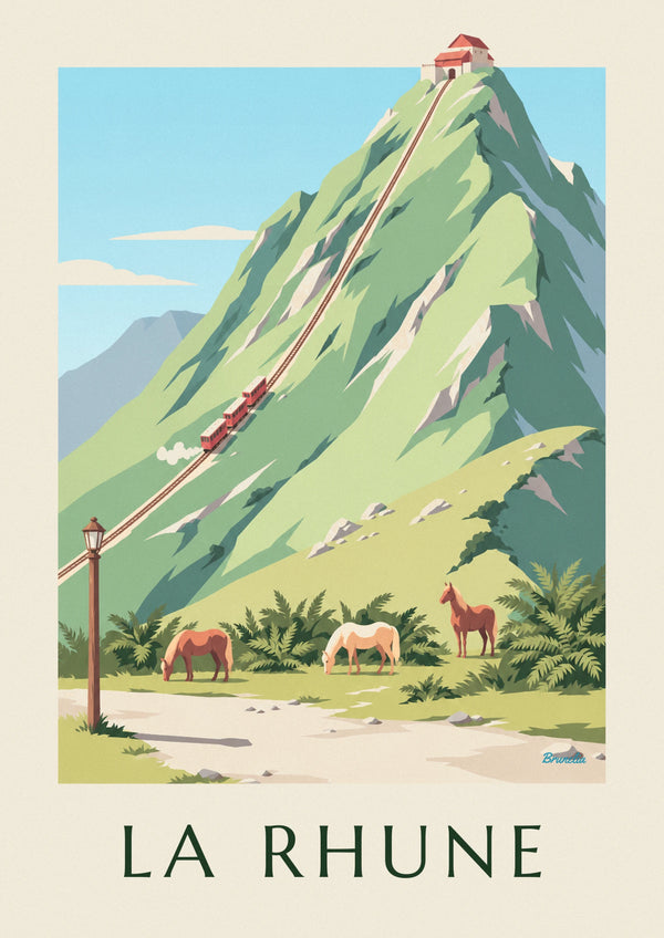 La Rhune little train in the Basque Country poster